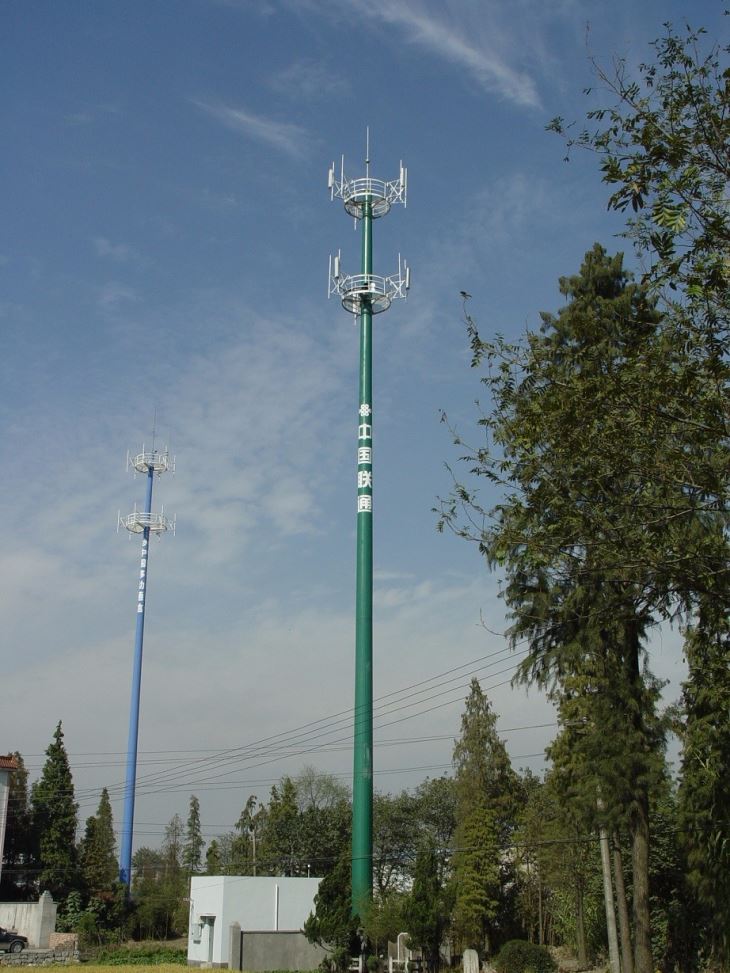 Circulaire / polygonale Télécommunications Monopole